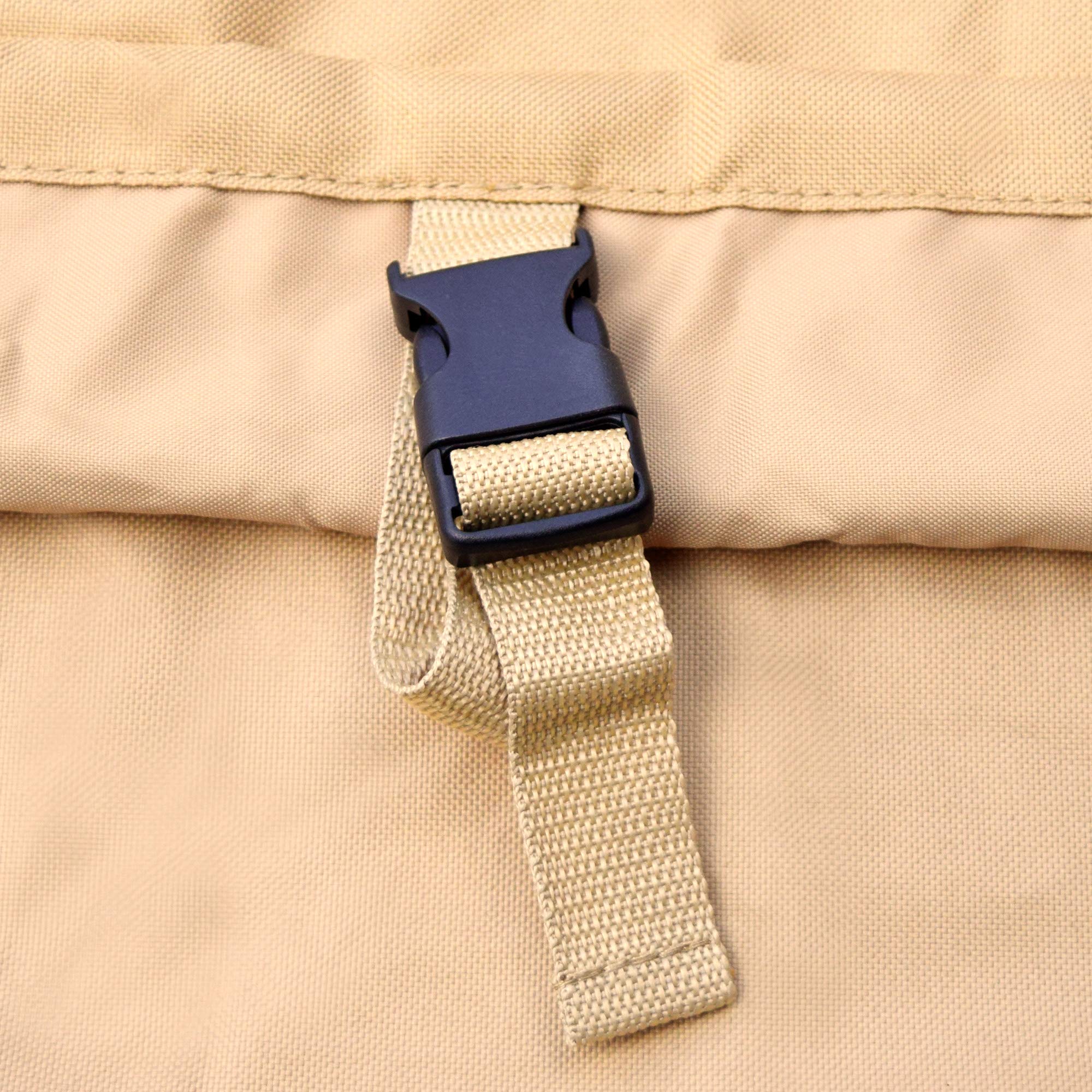 NeverWet Savanna Round Patio Table Cover, Tan, Extra-Large