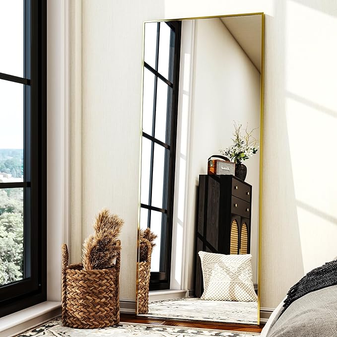 Mirror - Full Body Mirror/Rectangle Floor Mirror Aluminun Alloy Frame Body Mirror