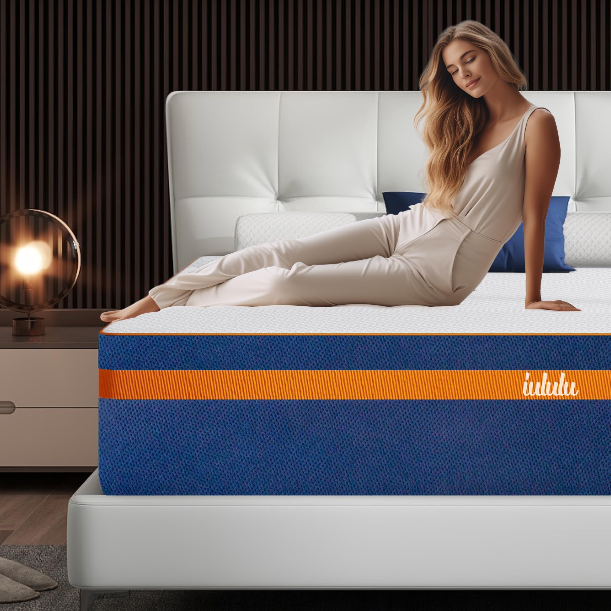 Queen Mattress, 14 Inch Queen Memory Foam Mattress - Luxury 6 Premium Pressure Relieving Layers