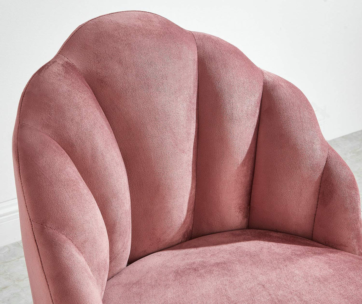 Accent Chair, 26D x 23.5W x 32.25H in, Rose