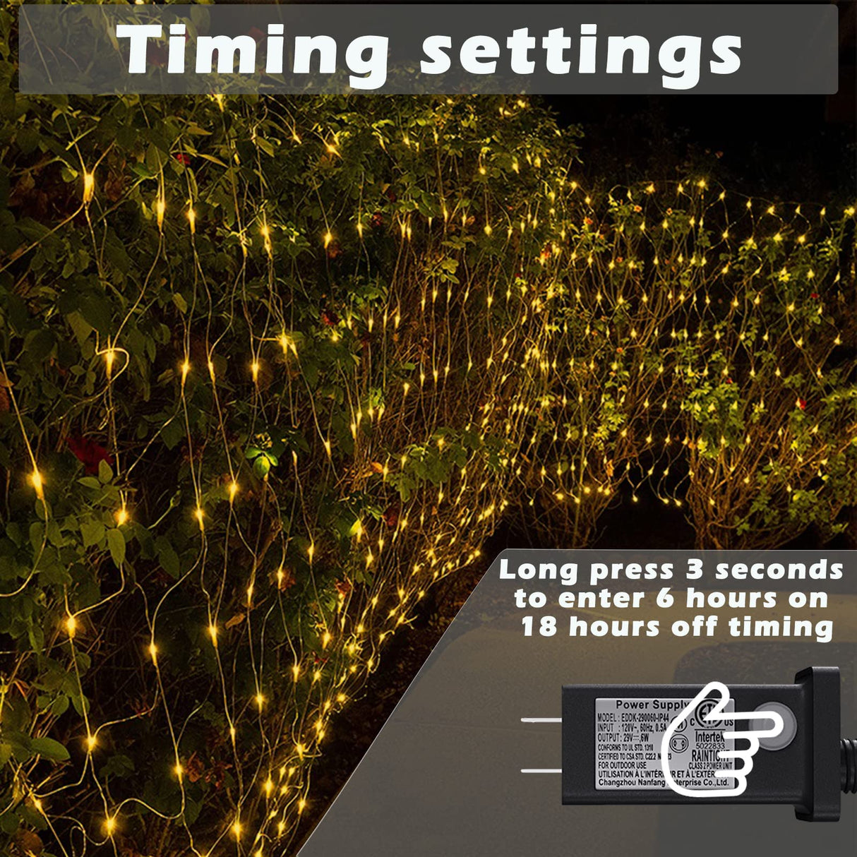 Net Lights Outdoor, 270 LED Gazebo Net Lights, 10×10 FT Connectable Fairy Lights