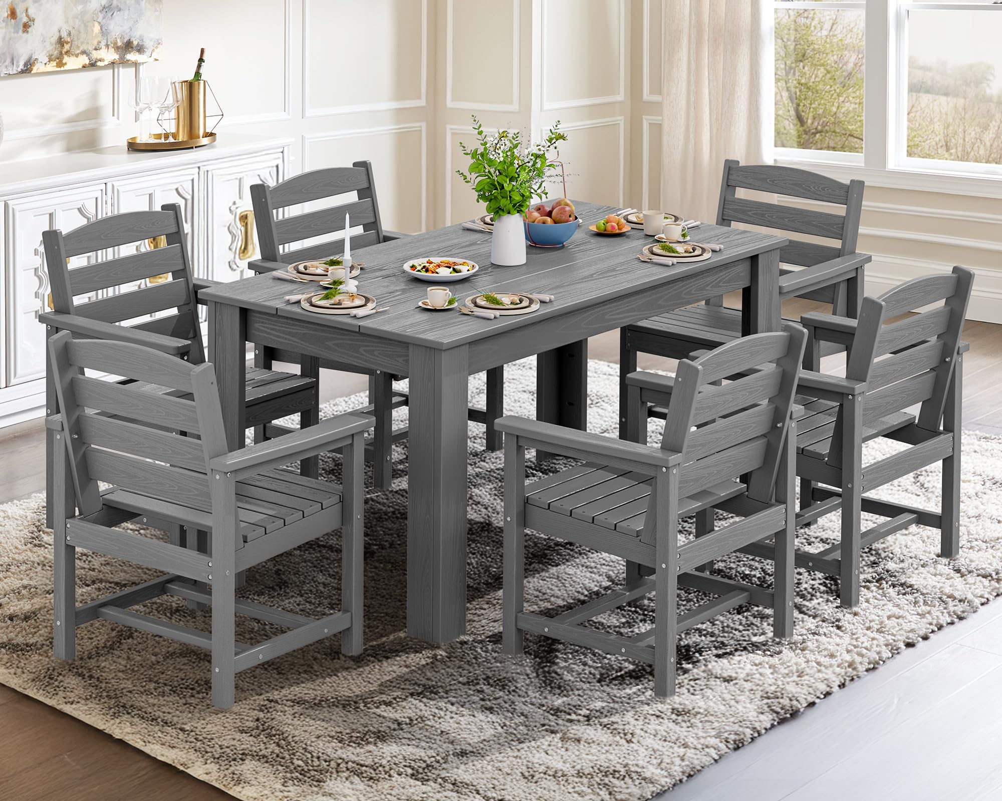 Patio Dining Set for 6, Outdoor Dining Sets for 6 Person