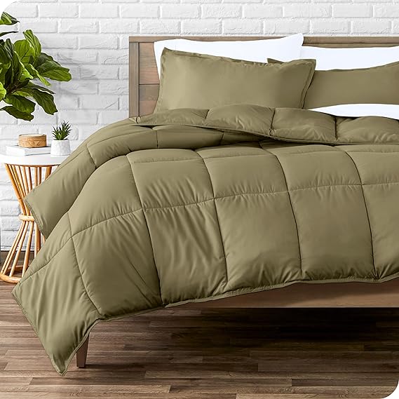 Comforter Set - Queen Size - Ultra-Soft - Goose Down Alternative - Premium 1800 Series