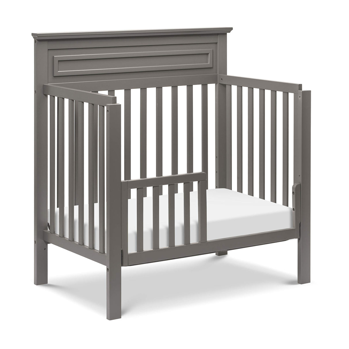 Autumn 4-in-1 Convertible Mini Crib in Slate, Greenguard Gold Certified