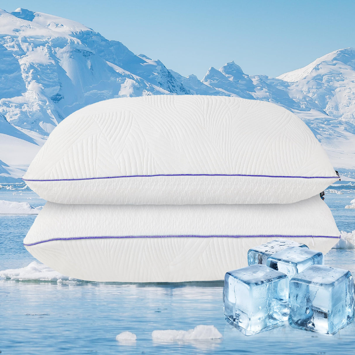 Shredded Memory Foam Pillows Bed Pillows Queen Size