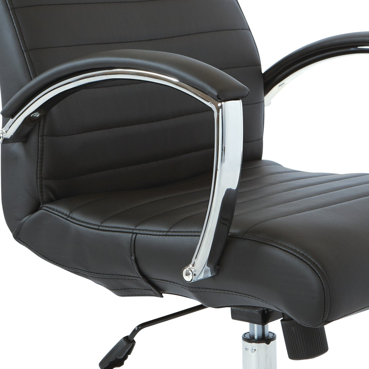 FL Series Executive Faux Leather Adjustable Office Chair with Built-in Lumbar Support