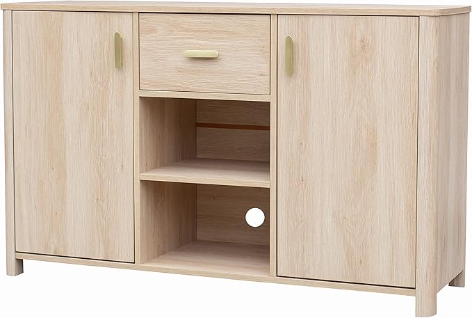 Emerson Storage Media Console TV Stand for TVs up to 59", Walnut