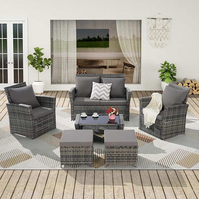 Patio Furniture Set 4 Pieces of Outdoor Furniture