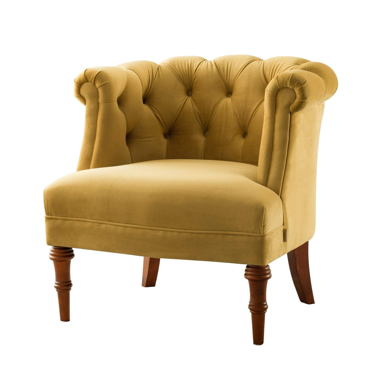 Katherine Tufted Accent Chair, Large, Gold (2483-959)