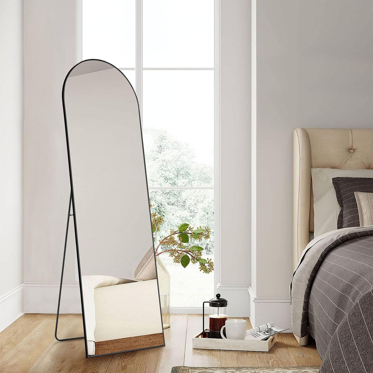 Arched Full Length Mirror Full Body Floor Mirror