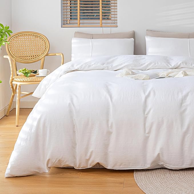 Linen Duvet Cover Queen Size Pure Natural French Flax Linen Duvet