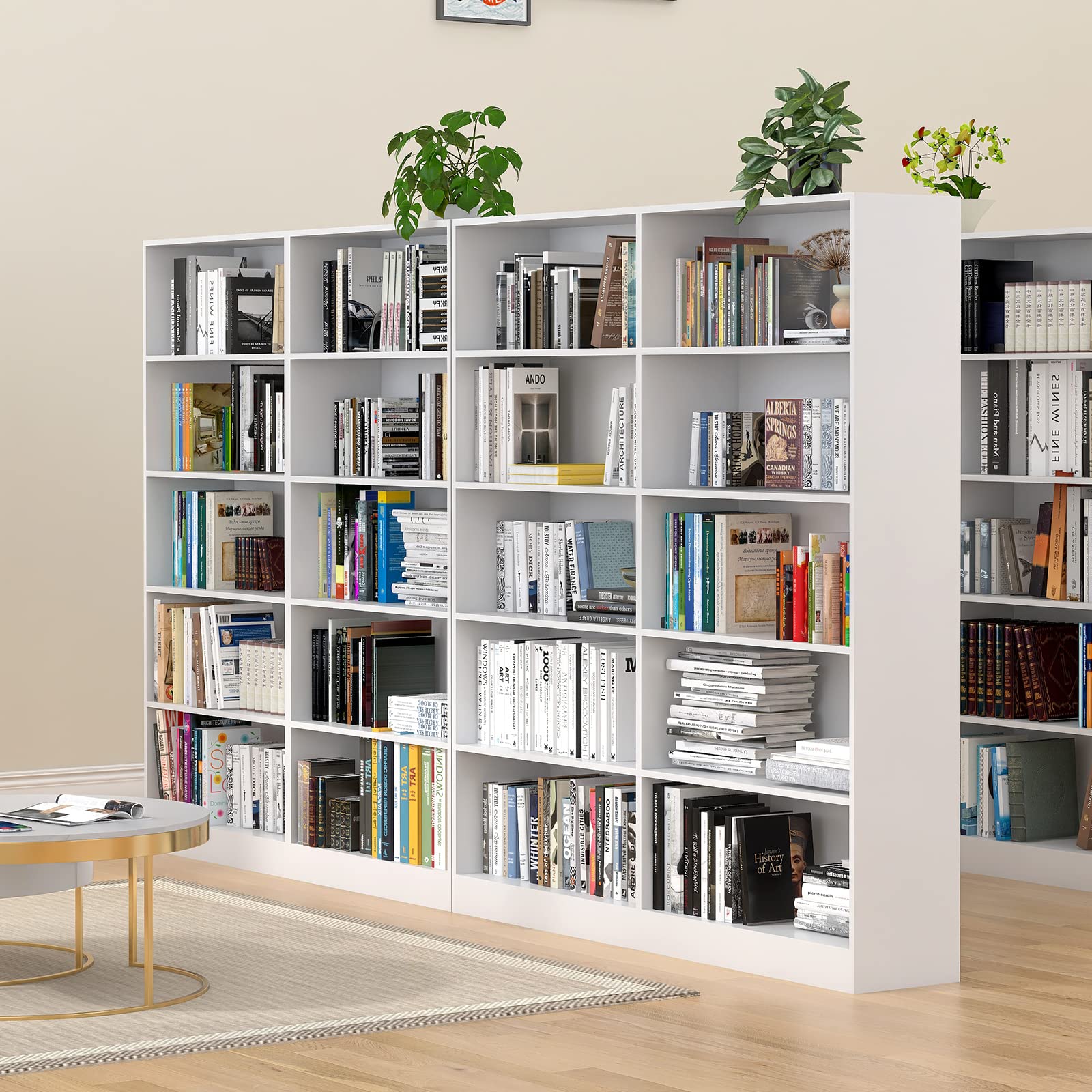 Bookshelves and Bookcases Floor Standing tall bookcase 5 Tier Display