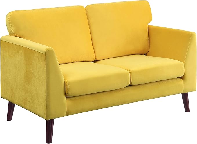 Tipton Living Room Loveseat, Yellow