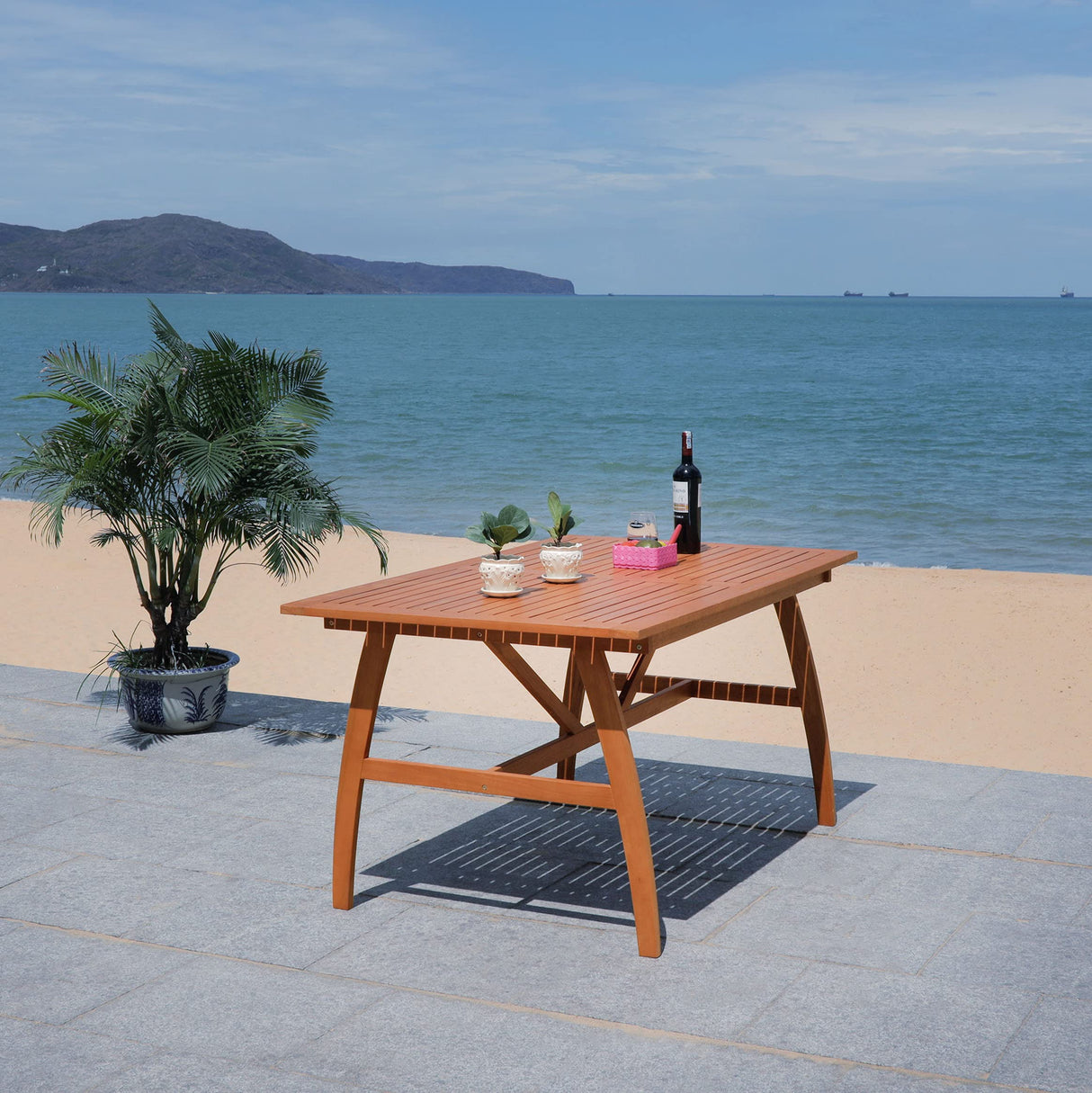 Outdoor Collection Venly Natural and Beige Dining Set