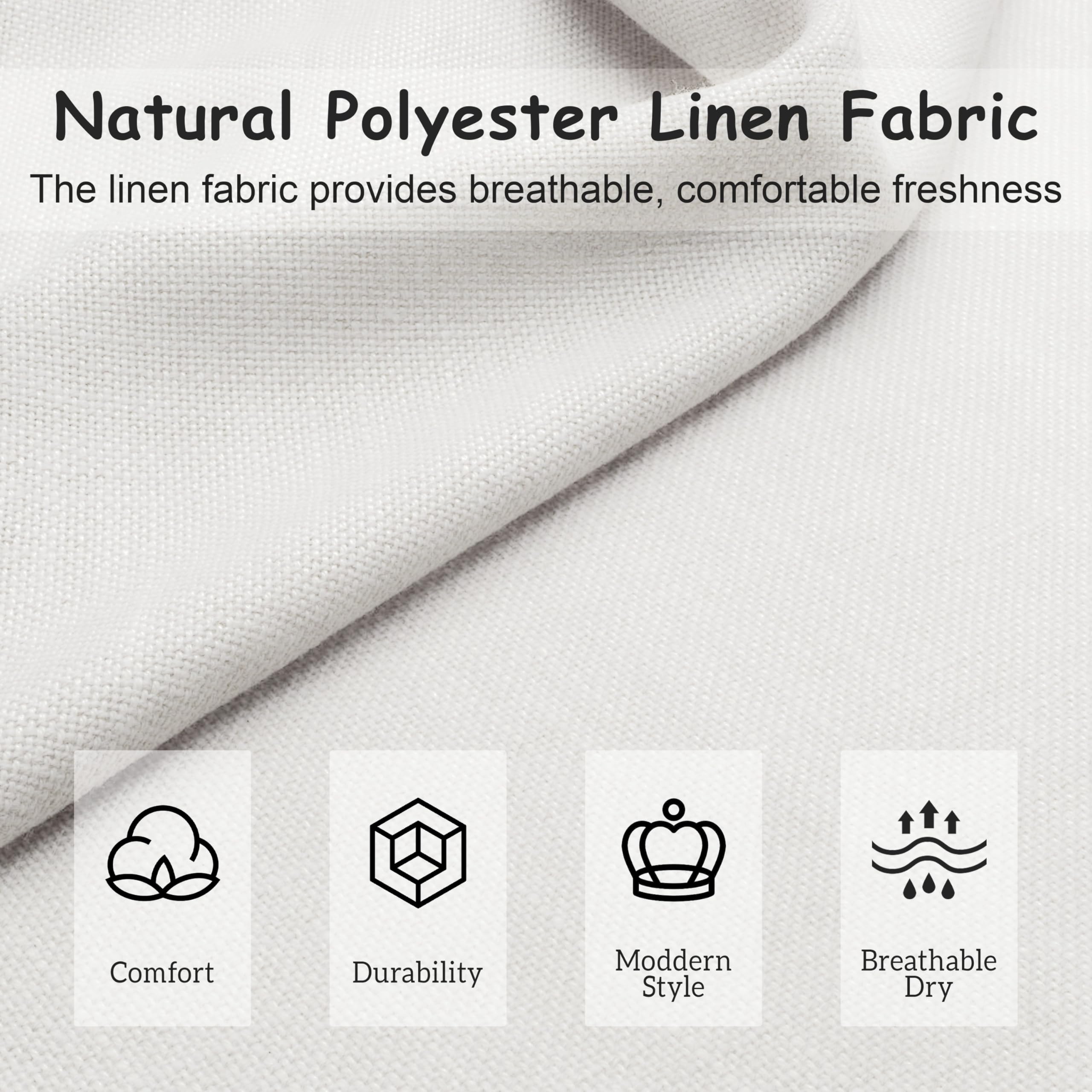 Merax King Size Upholstered Platform Bed Frame, with Wingback Headboard, Beige