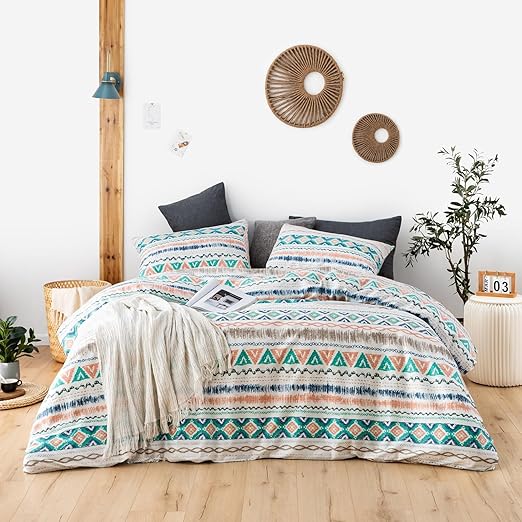 Plaid Duvet Cover Queen 100% Cotton Navy Blue Tartan Grid Duvet Cover 3 Pieces Set 1 Soft Checkered Gingham