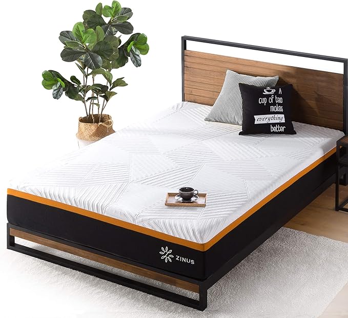 10 Inch Cooling Copper ADAPTIVE Pocket Spring Hybrid Mattress, Queen, Moisture Wicking Cover