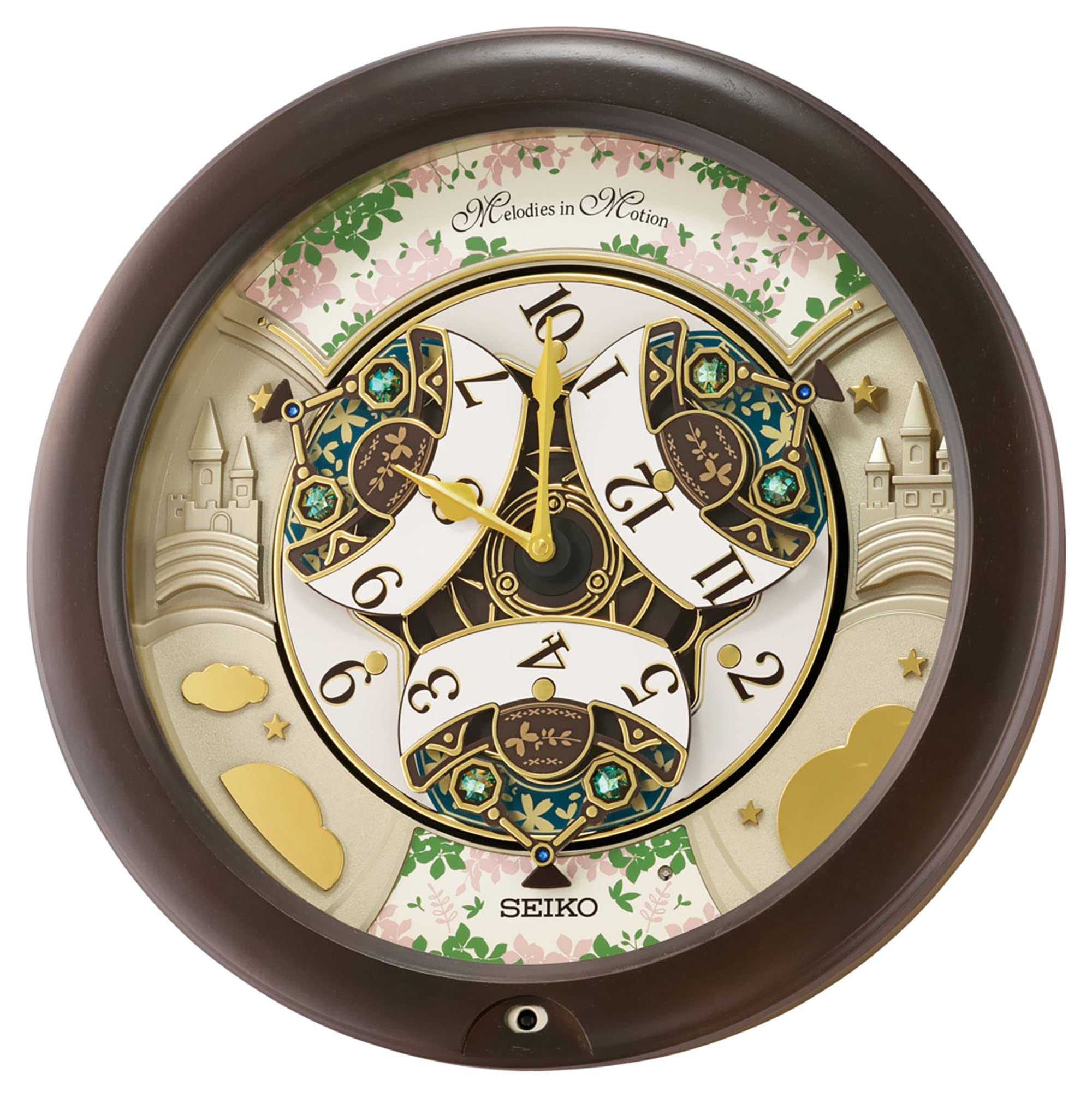 Melodies in Motion Wall Clock, Castle Windows