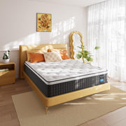 Queen Mattress,12 Inch Queen Size Mattresses, Hybrid Mattress in a Box