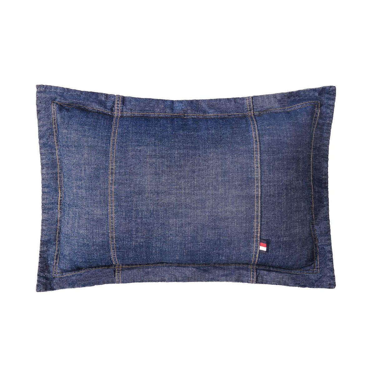 100% Cotton Washed Denim Decorative Throw Pillow Covers Dark Blue Cushion Covers