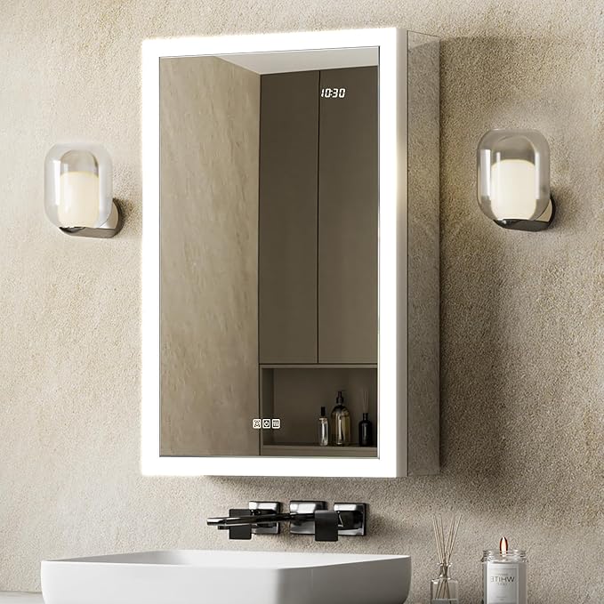 LED Medicine Cabinet with Mirror