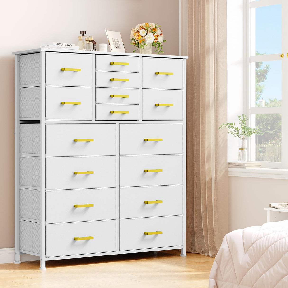 Dresser for Bedroom with 16 Drawers