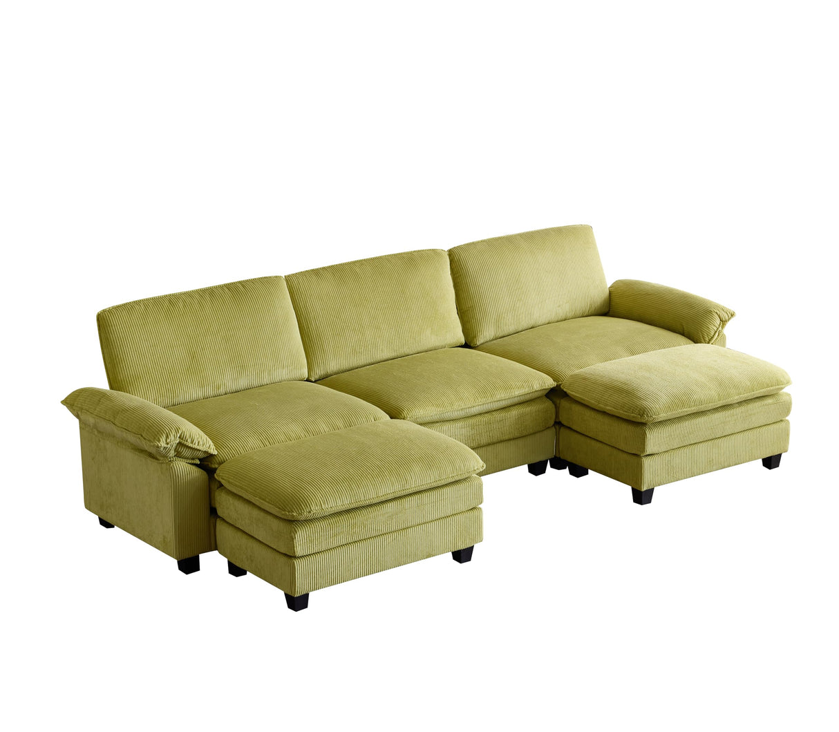 Sofa Modular Deep Seat Sofa Couch with Ottoman