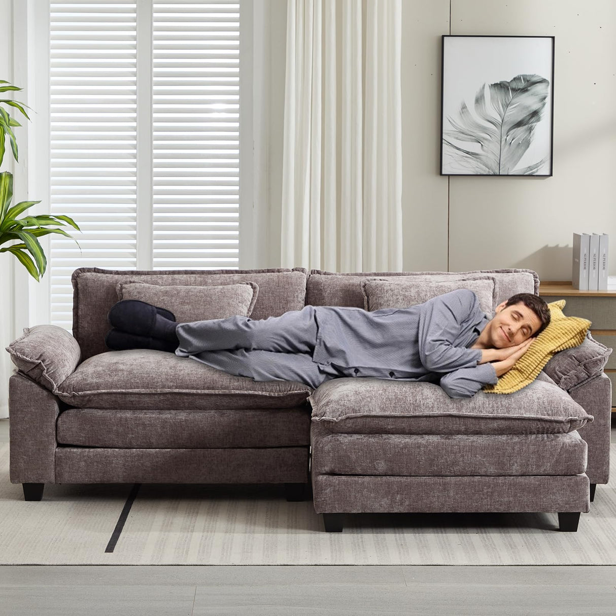 Sectional Sofa Comfy Cloud Couch for Living Room