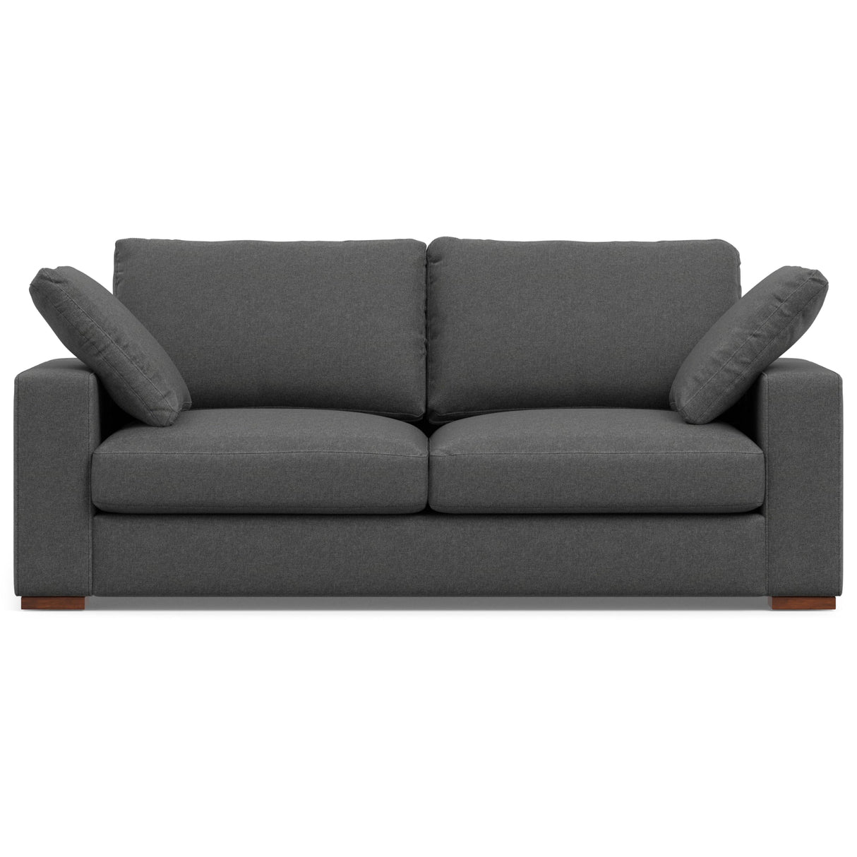 Charlie Sofa in 100% Recycled Polyester Tightly Woven Performance Fabric, Pebble Grey,