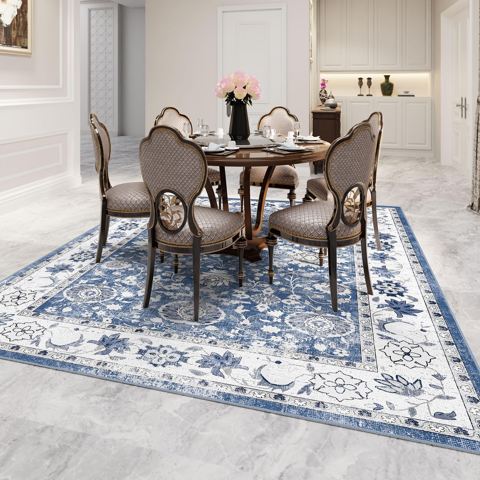 Area Rugs for Living Room - 5’x7’ Washable Area Rug for Bedroom Dining Room Kitchen