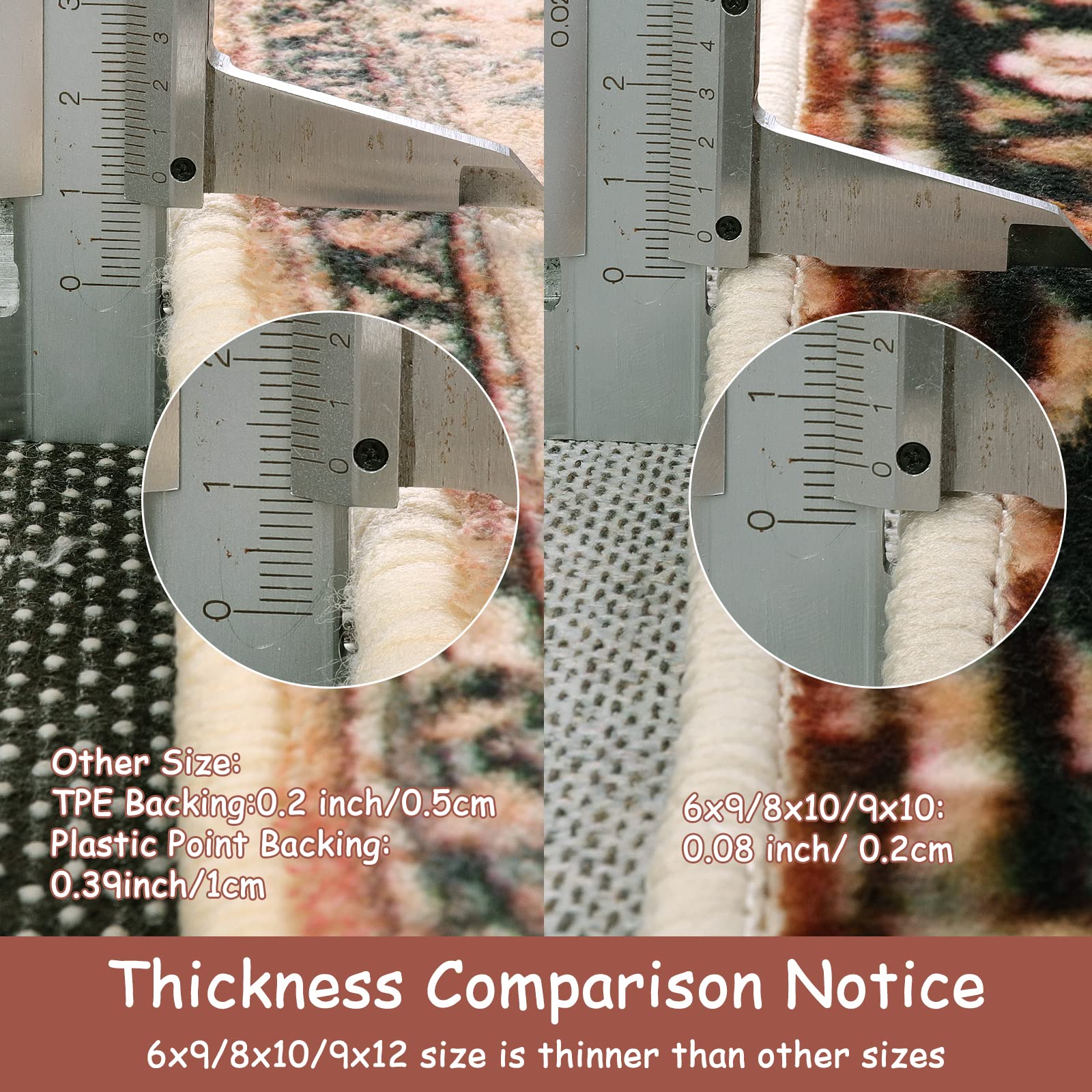 Tribal Area Rug - 8x10 Large Living Room Area Rug for Bedroom Aesthetic, Washable