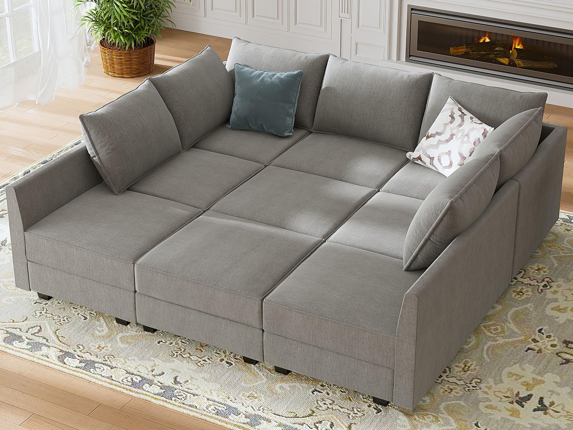 Modular Sectional Sofa with Storage, Sleeper Sectional Sofa Modular