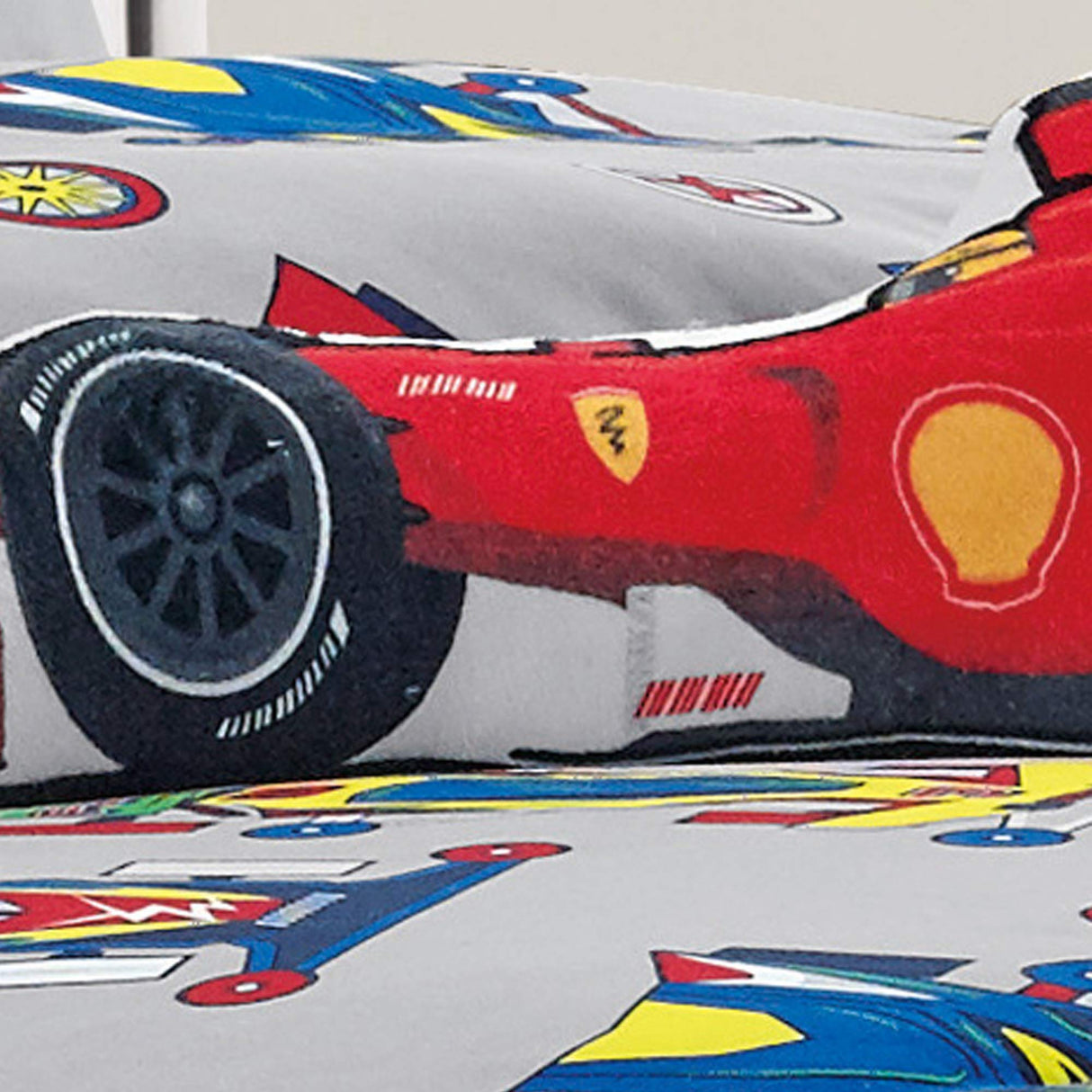 Kids Collection Bedding 4 Piece Sport car Twin Size Comforter Set