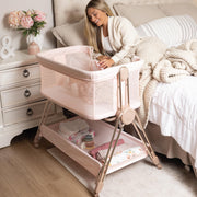 Bedside Sleeper - Bassinet & Bedside Crib with Height Adjustment & Wheels
