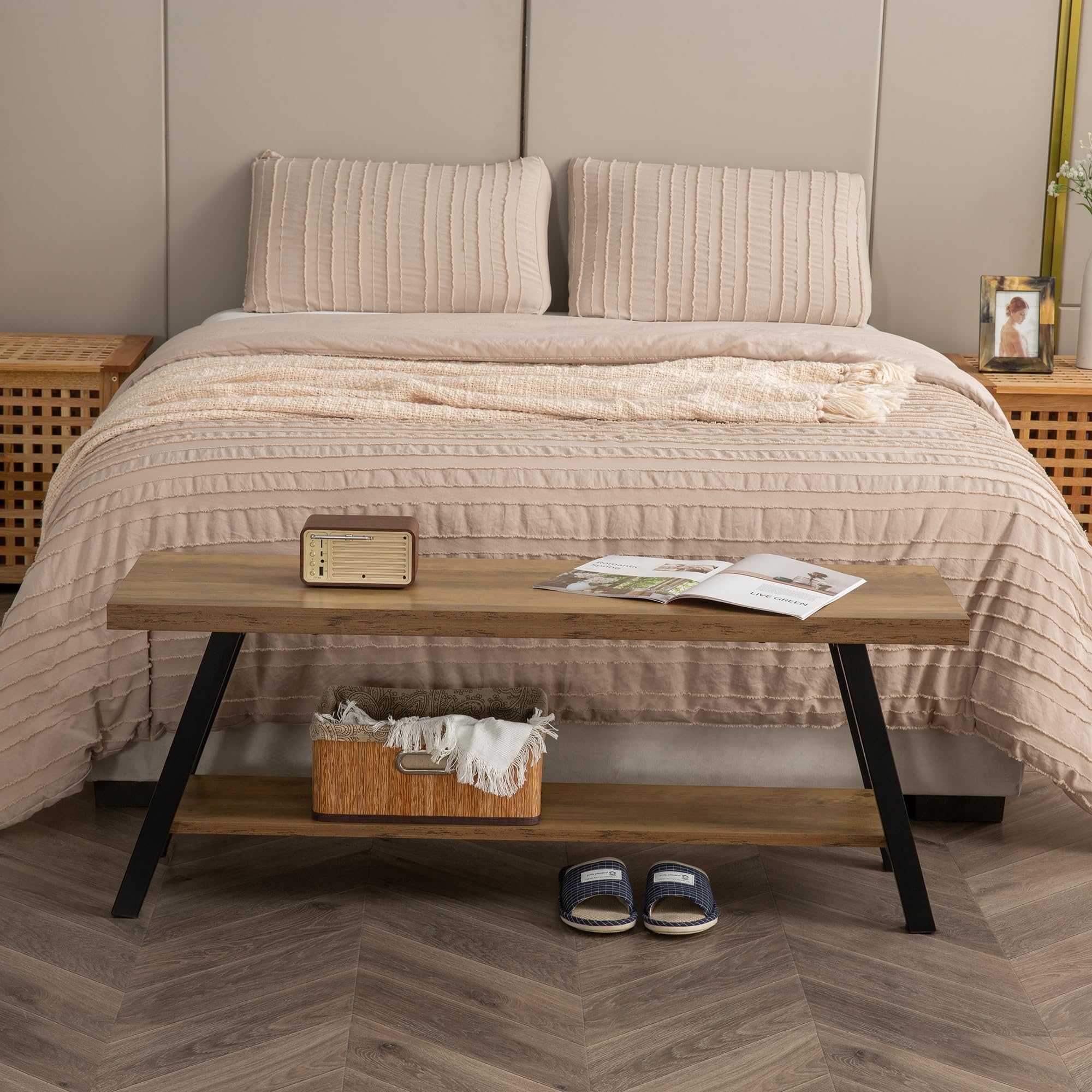 Entryway Bench, Farmhouse Indoor Entry Way Shoe Benches Seat,