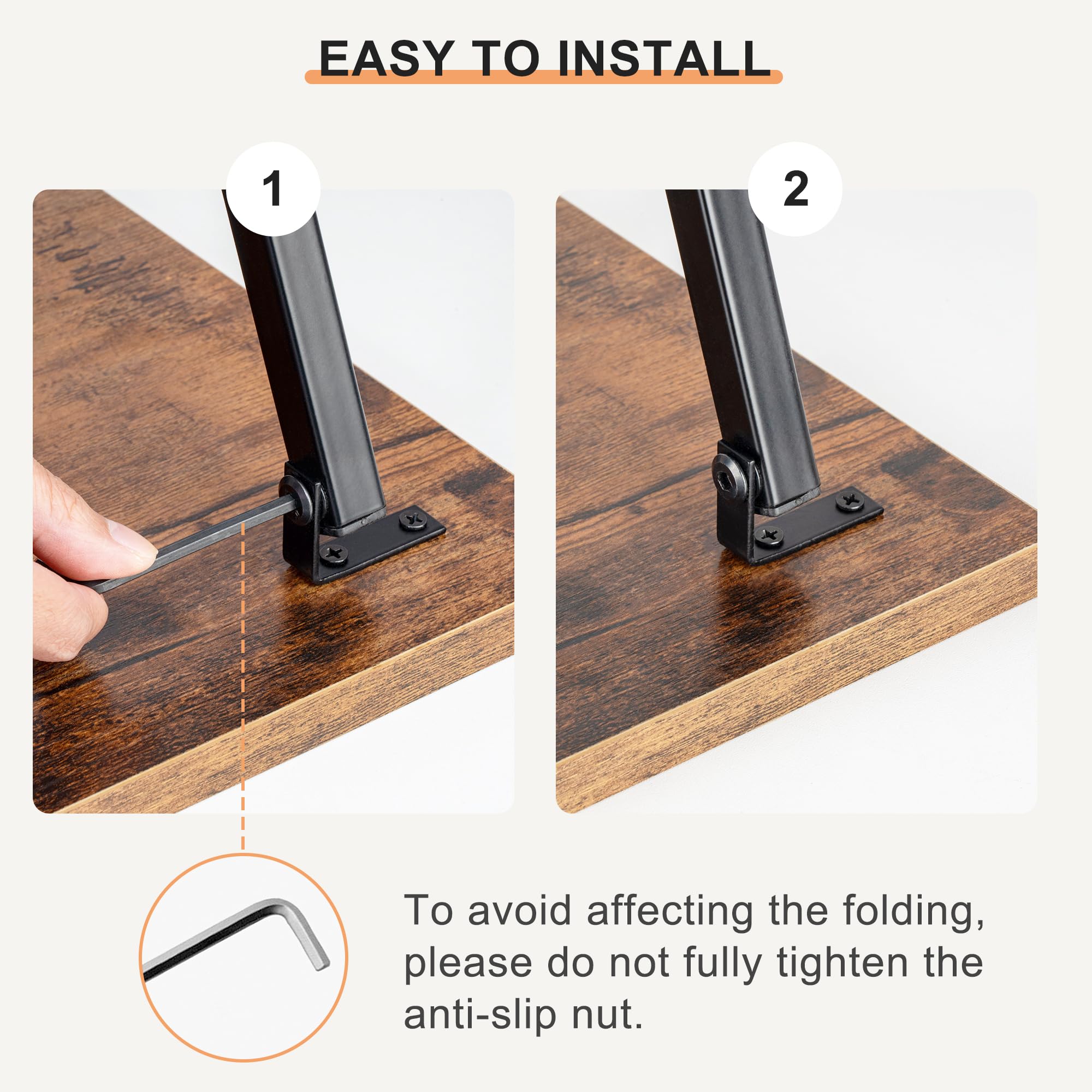 TV Tray Table Set of 2, TV Dinner Tray, Folding Table, Foldable TV Trays