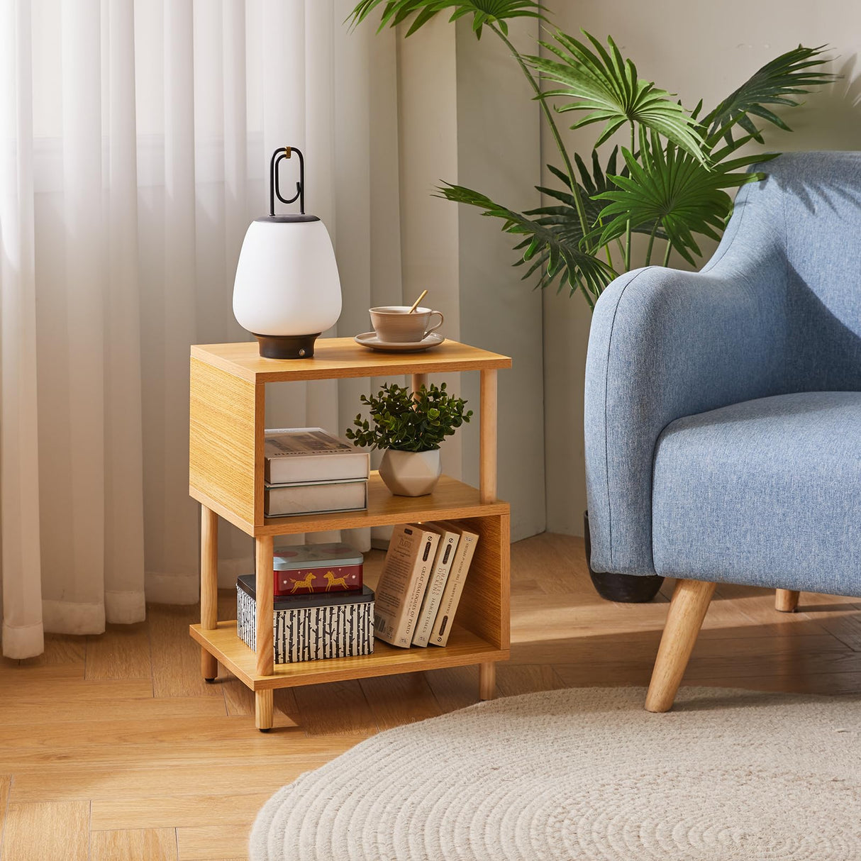 Night Stand with Open Shelf, Nightstand