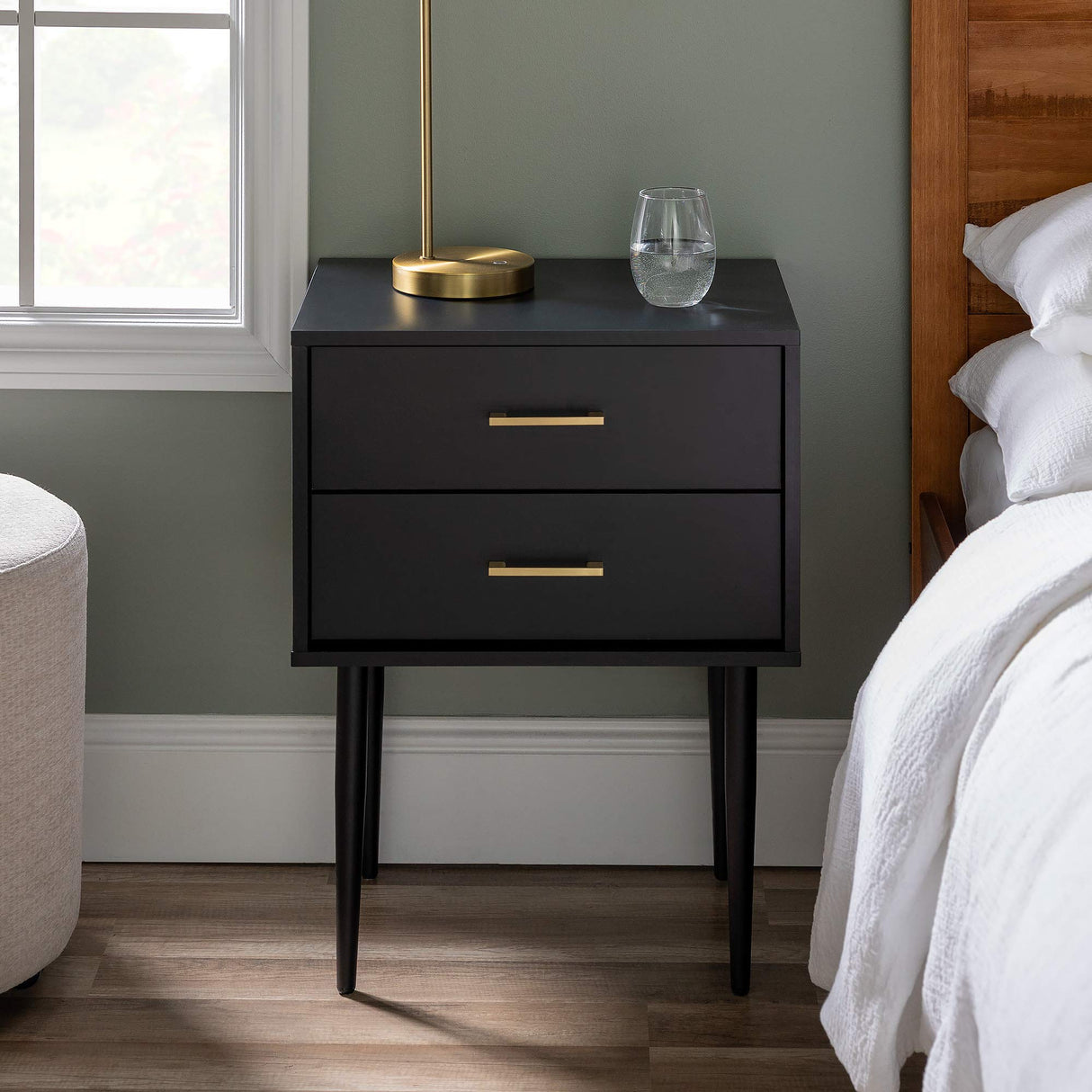 Olivia Modern 2-Drawer Rectangle Nightstand