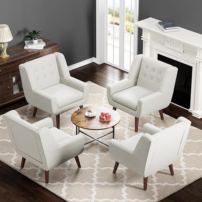 Accent Chair Living Room Chair, Upholstered Button Tufted Armchai