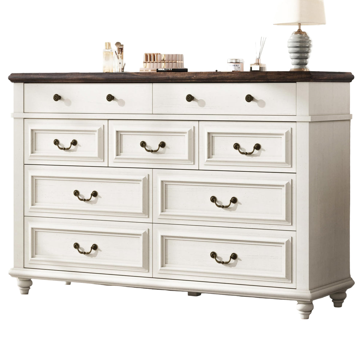 Farmhouse Dresser for Bedroom 9 Drawer Dresser