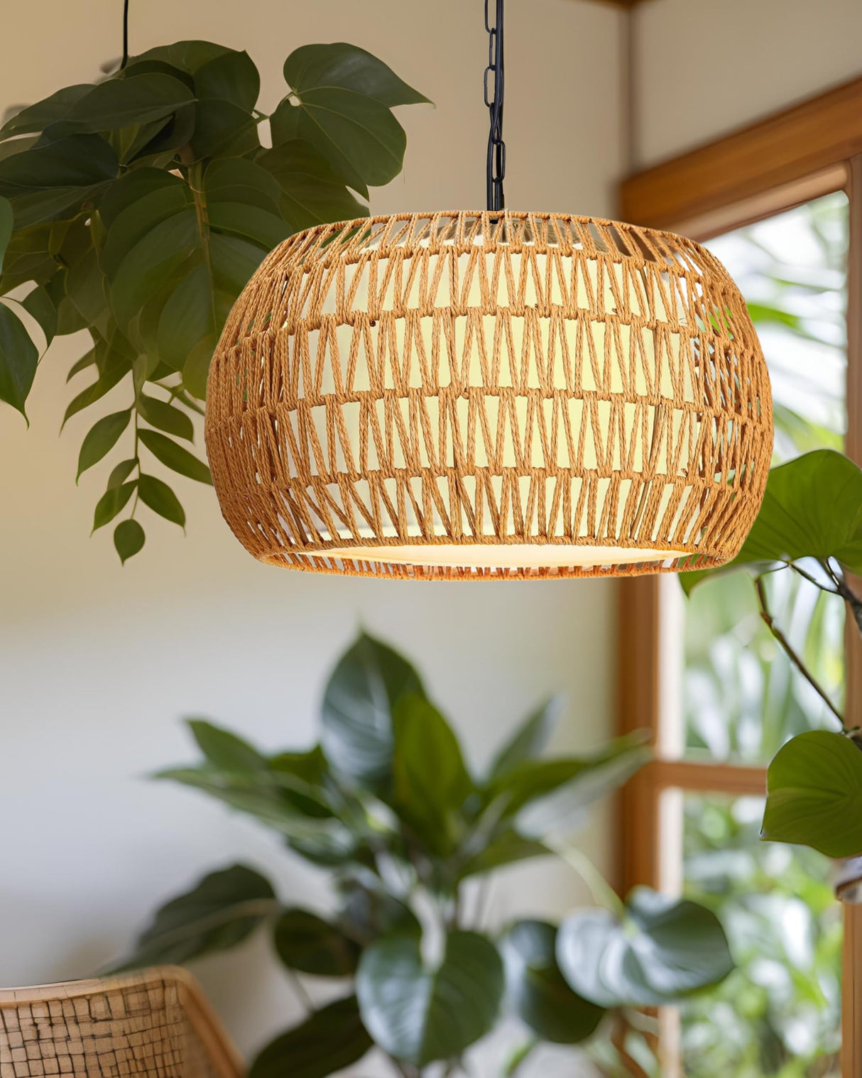 Chandelier for Dining Room Light Fixture, Adjustable Height, 3-Light Farmhouse Chandeliers