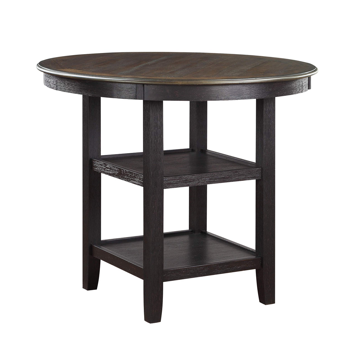Counter Height Dining Set, Brown/Black