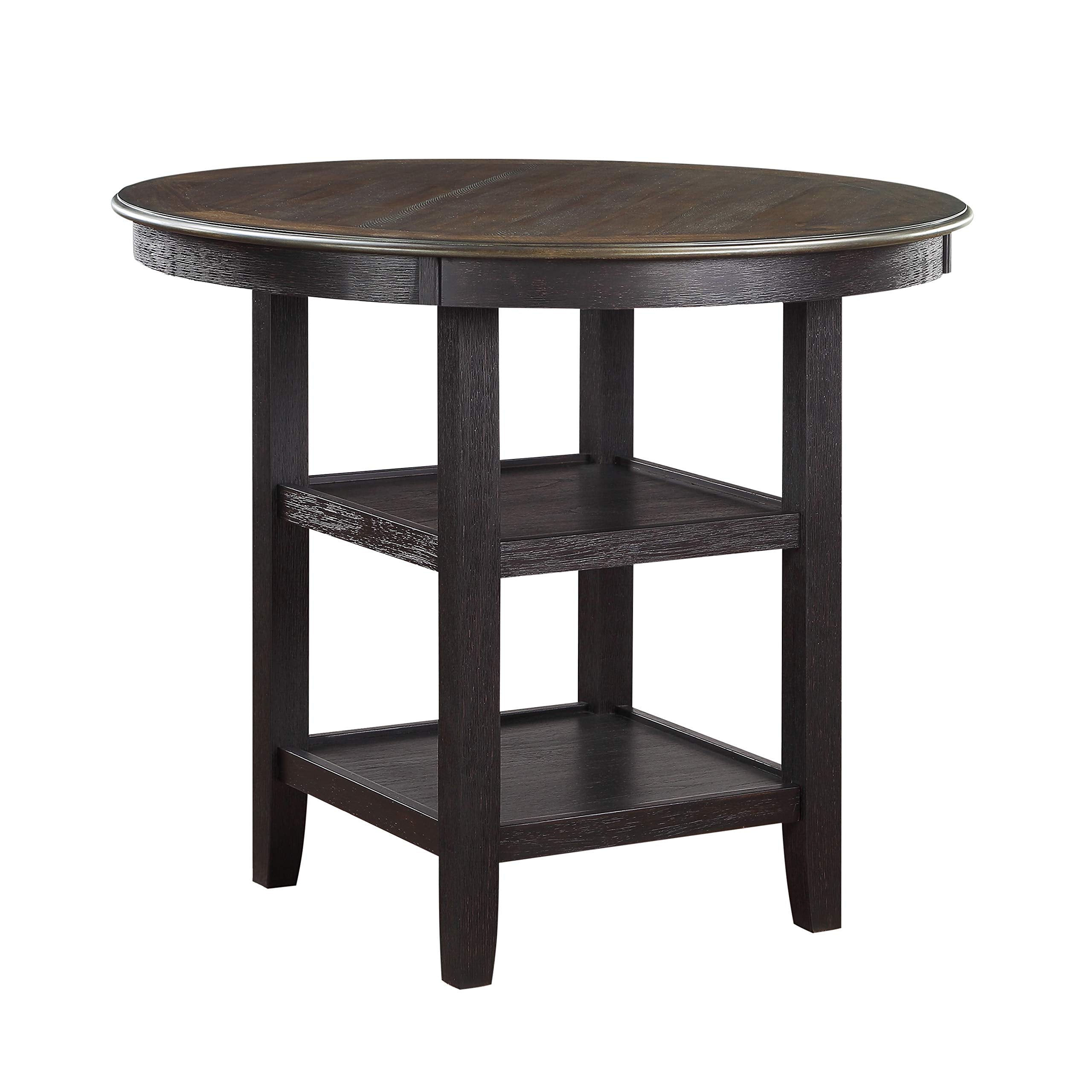 Counter Height Dining Set, Brown/Black