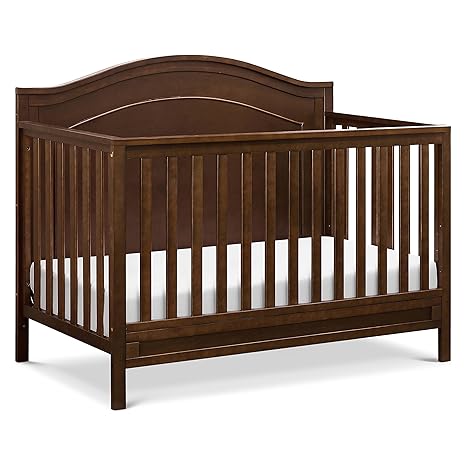 4-in-1 Convertible Crib in Espresso, Greenguard Gold Certified