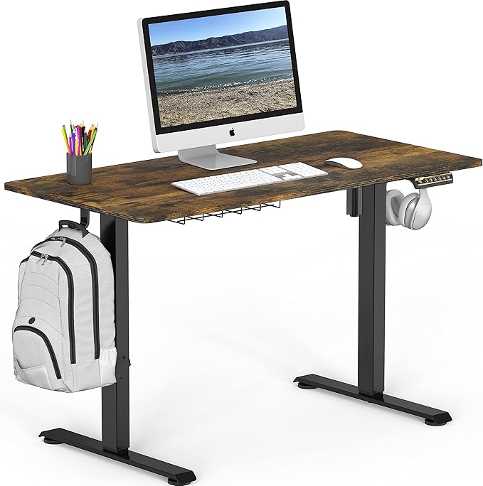 40 x 22 Inches Electric Height Adjustable Sit to Stand Desk