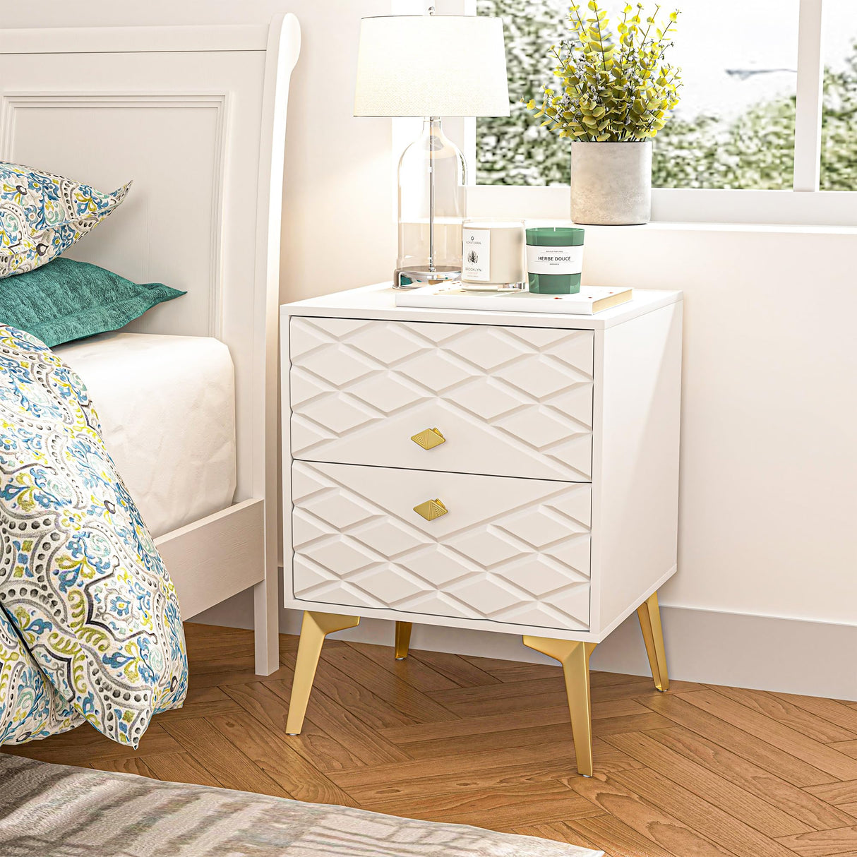 Wood Night Stand End Table