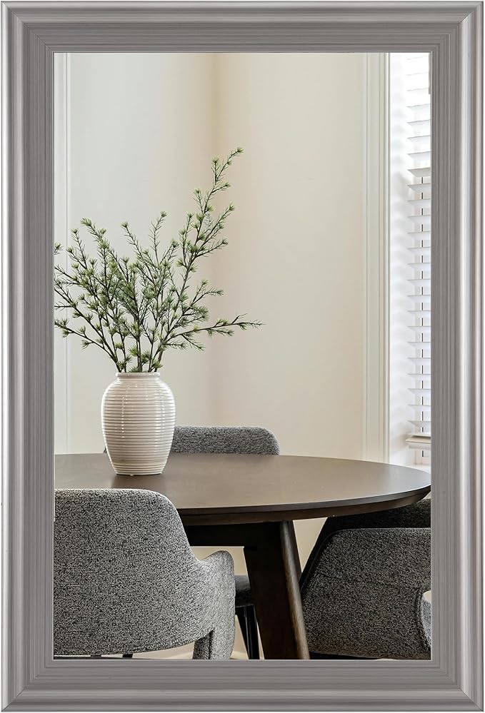 Solid Wood Framed Rectangle Bathroom Mirrors