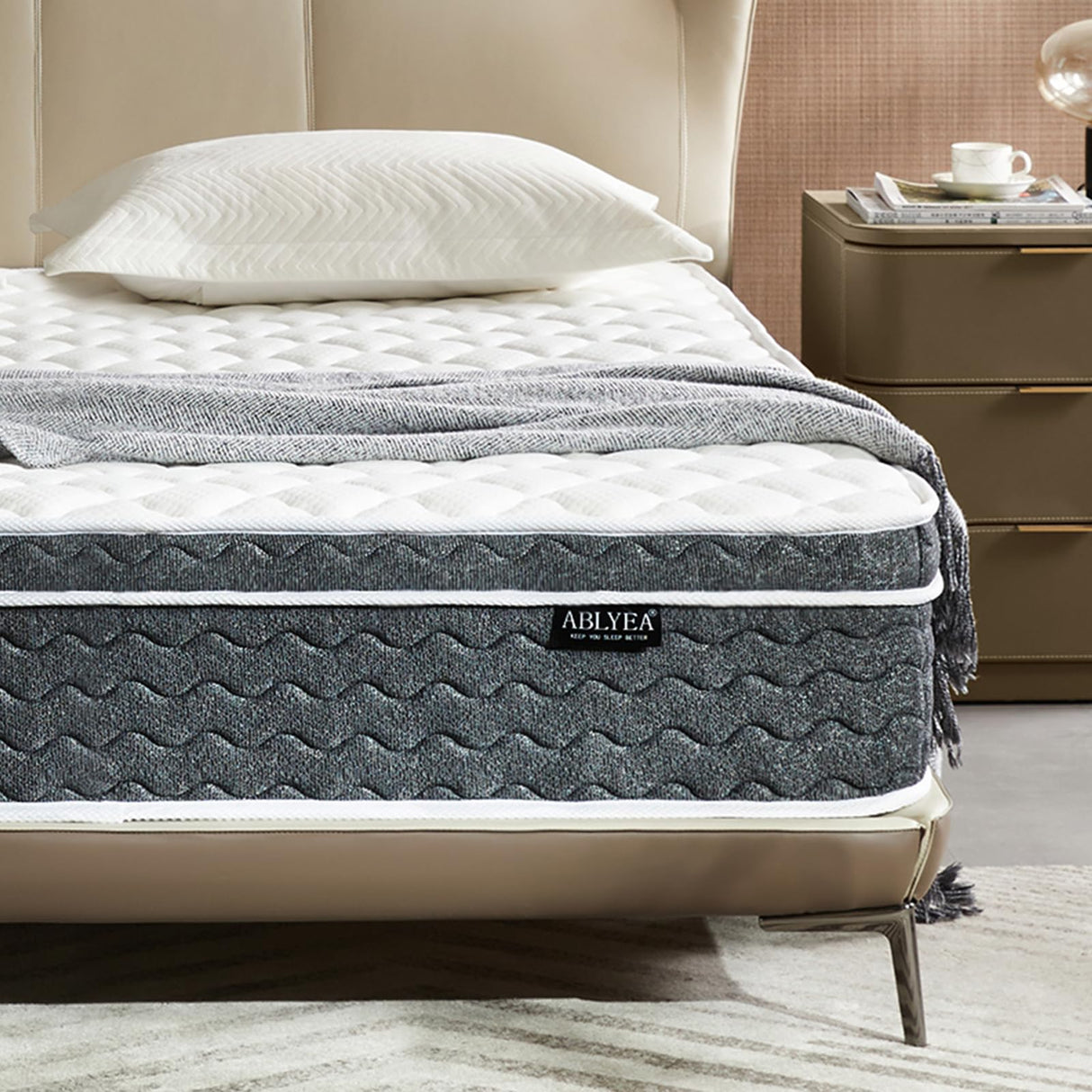 King Mattress 12 Inch Hybrid Mattress in a Box with Memory Foam