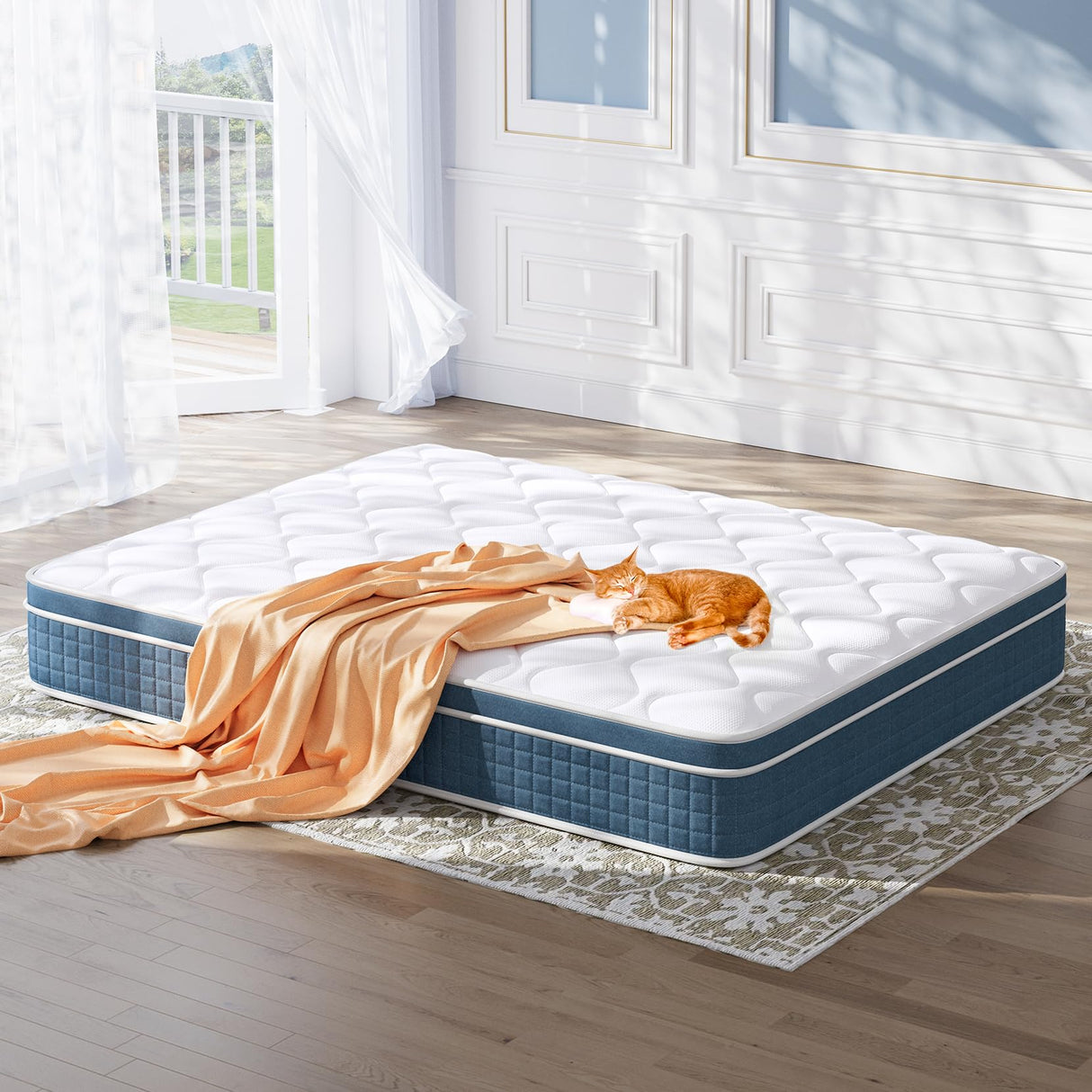 Twin Mattress 10 Inch, Hybrid Twin Size Mattress