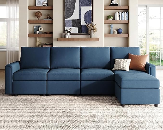 Modular Sectional Sofa, Convertible U Shaped Sofa Couch with Storage